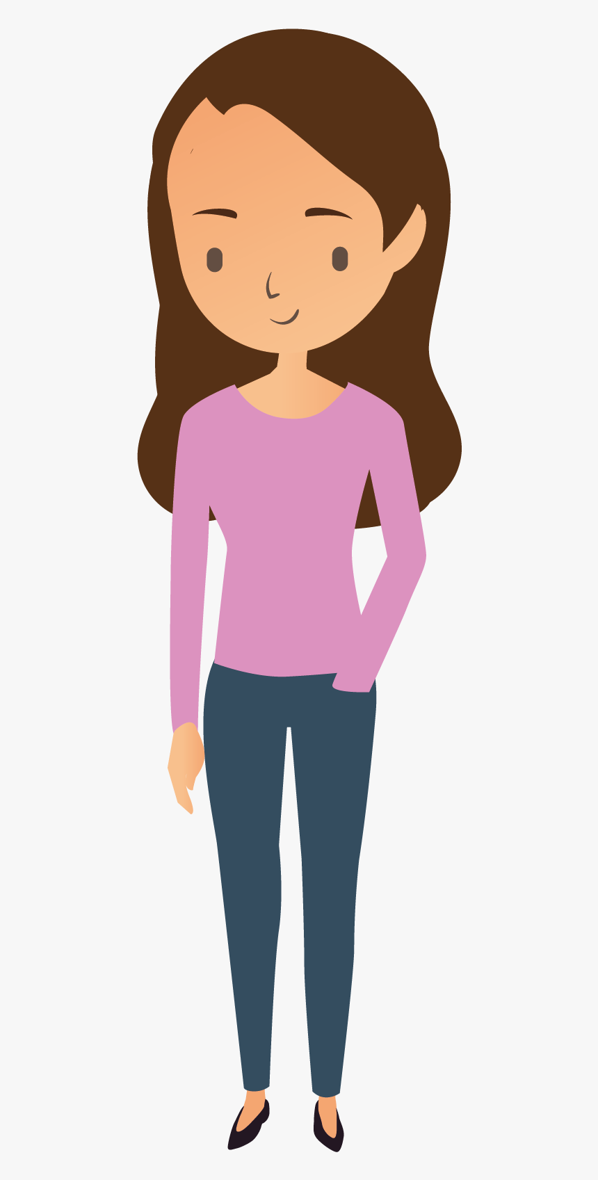 Female Icon 2 - Cartoon, HD Png Download