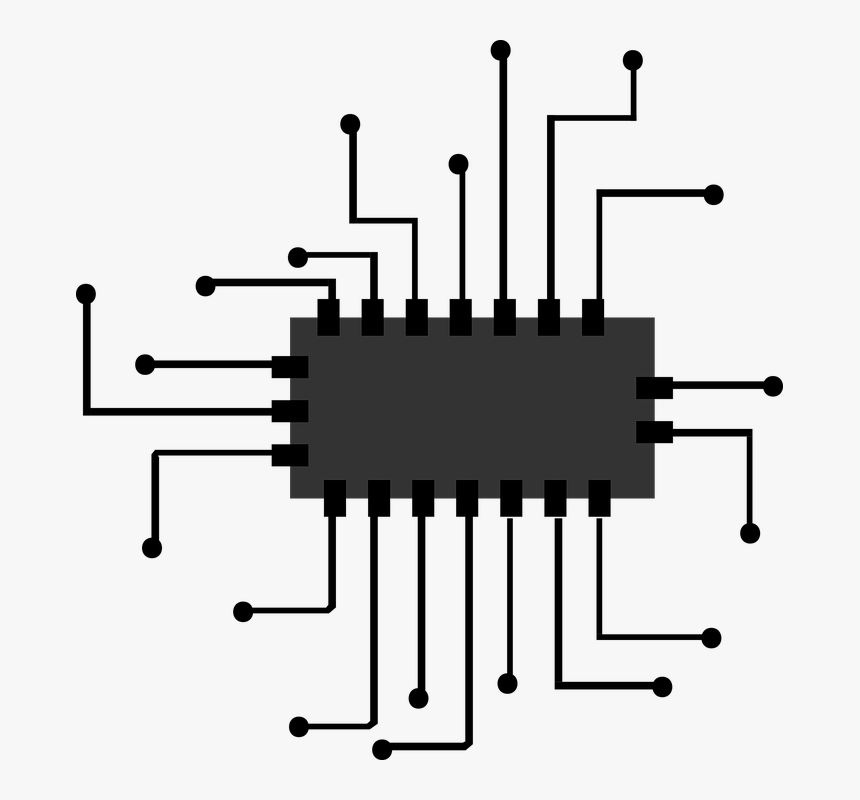 Chip, Icon, Micro, Processor, Computer, Cpu, Symbol - Computer Chip Clipart, HD Png Download