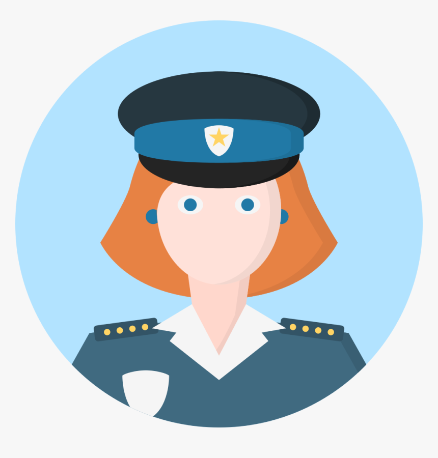 Police Woman Icon Png, Transparent Png