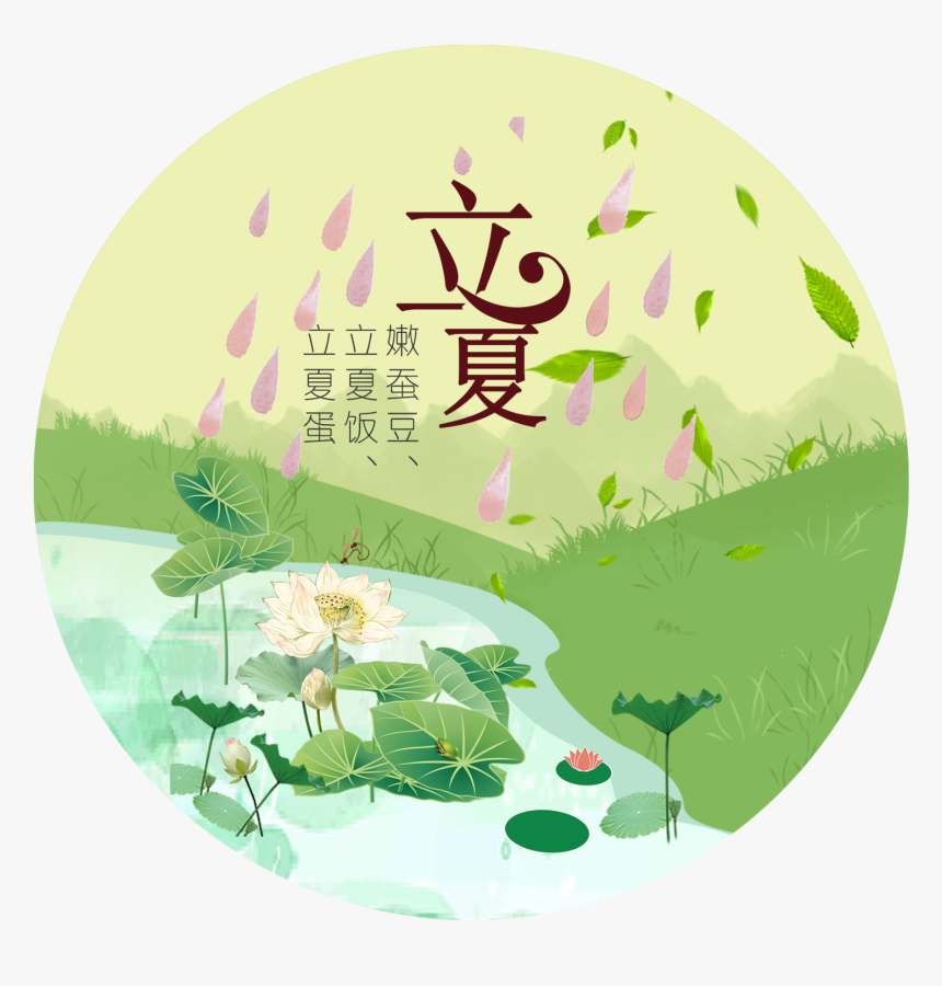 Qing Dynasty Lotus Pond Summer Festival - 荷 叶, HD Png Download