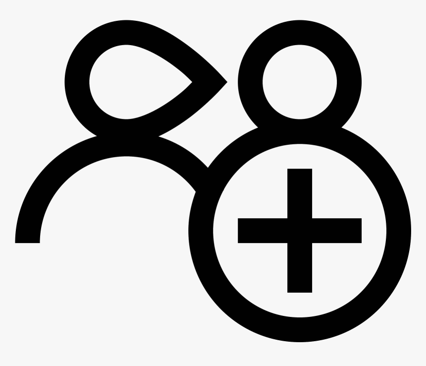 Add User Group Woman Man Icon - Add Camera Icon Png, Transparent Png