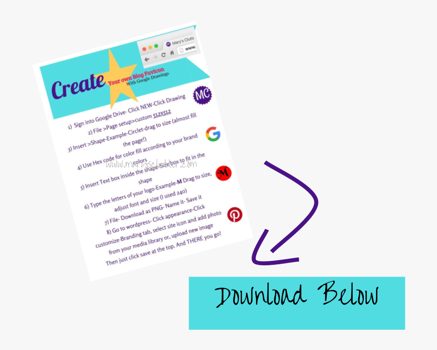 Download A Printable Guide To Create A Favicon - Screenshot, HD Png Download