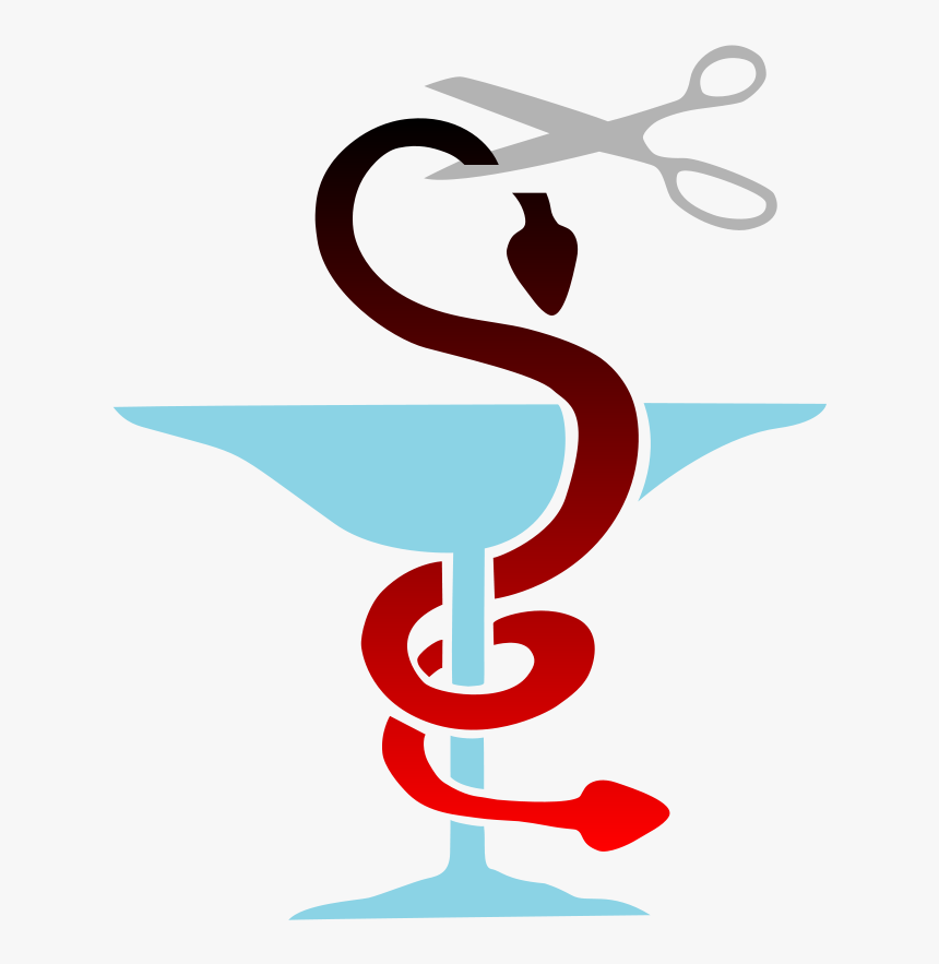 Caduceus Svg Clip Arts - Cutting The Head Of The Snake, HD Png Download