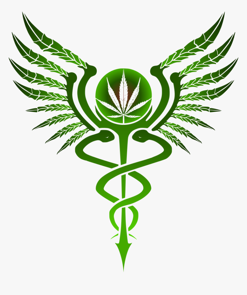 Caduceus Marijuana, HD Png Download