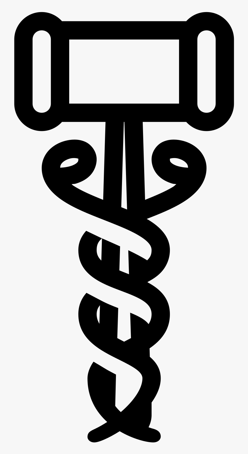 Caduceus Medical Icon - Staff Of Hermes, HD Png Download