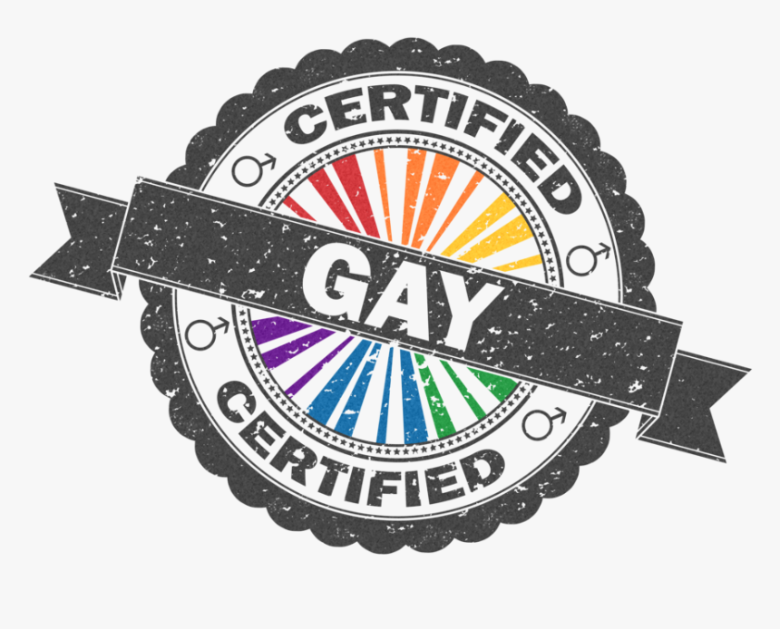 Gay Pride Png - Gay Certified, Transparent Png