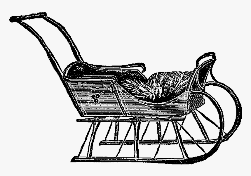 Sleigh Clipart Simple - Shopping Cart, HD Png Download