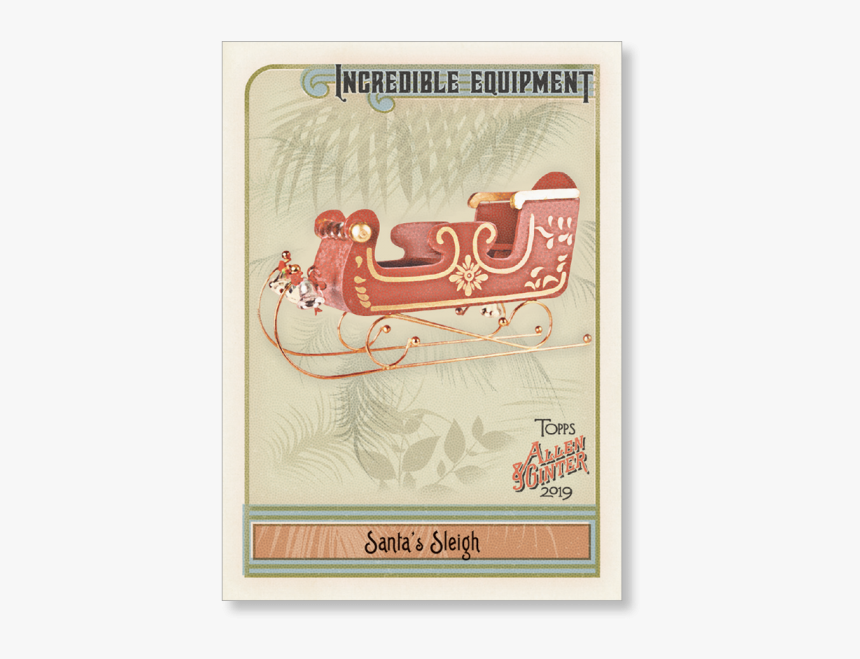 Santa S Sleigh 2019 Topps Allen & Ginter Oversized - Magento, HD Png Download