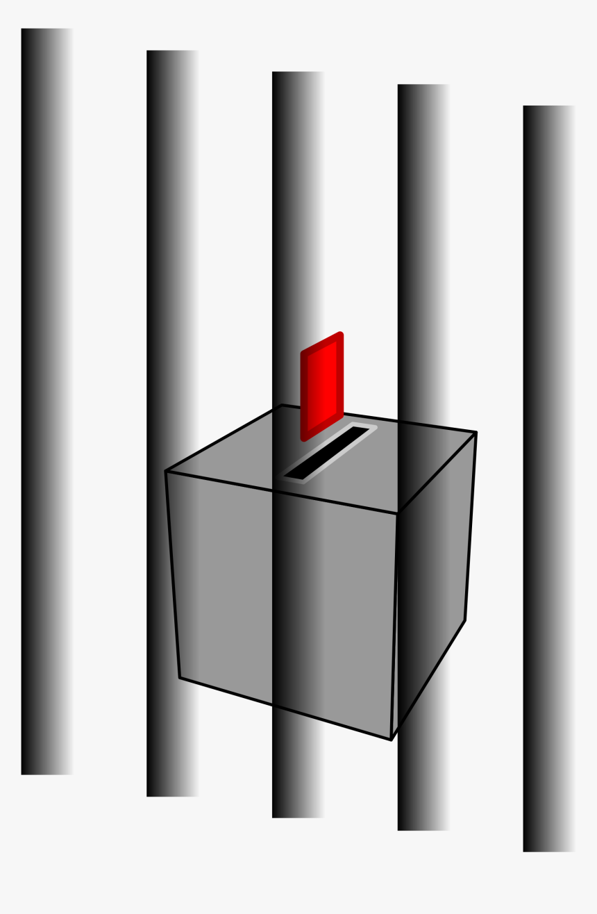 Prison Free Content Clip Art - Ballot Behind Bars, HD Png Download