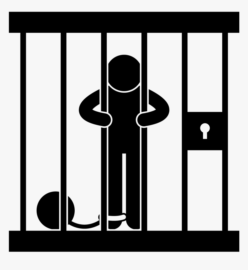 Prison Clipart Bail - Silhouette Prison Clipart, HD Png Download