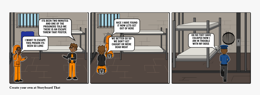 Story Board That Prison Escape, HD Png Download