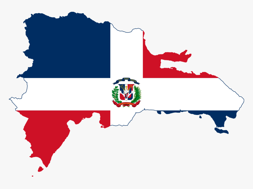 Flag Map Of The Dominican Republic - Dominican Republic Flag Country, HD Png Download