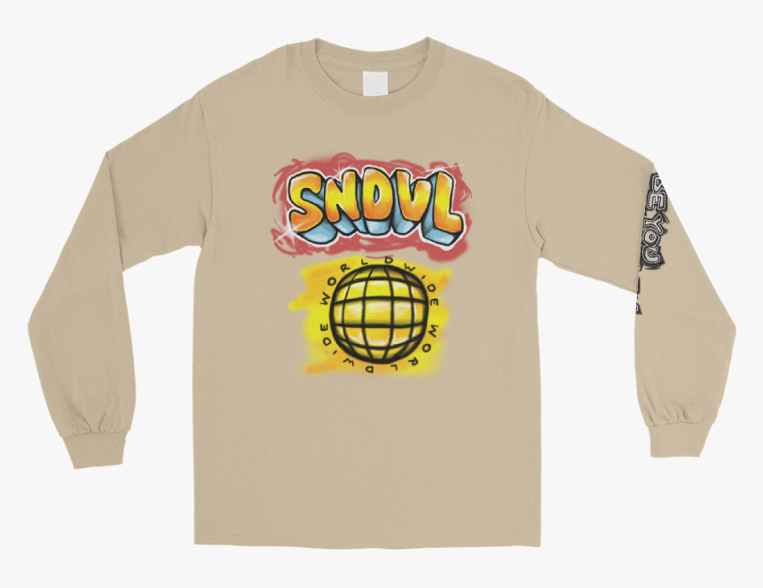 Sndvl Worldwide Long Sleeve T Shirt In Sand 
 Class - Stay Off The Weed T Shirt, HD Png Download