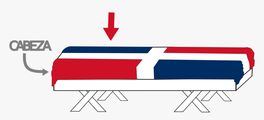Flag Of The Dominican Republic , Png Download - Se Coloca La Bandera En Un Ataúd, Transparent Png