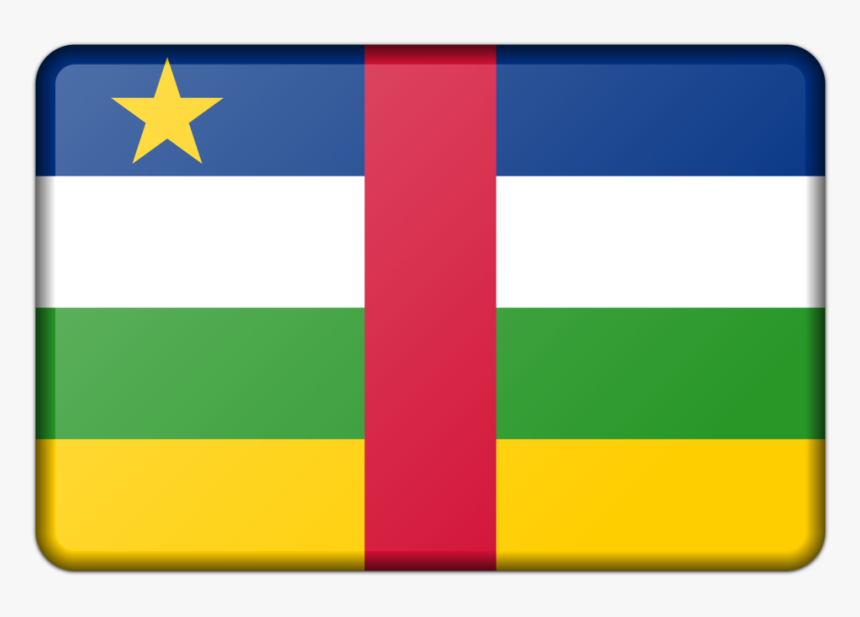 Square,area,yellow - Central African Republic Flag, HD Png Download