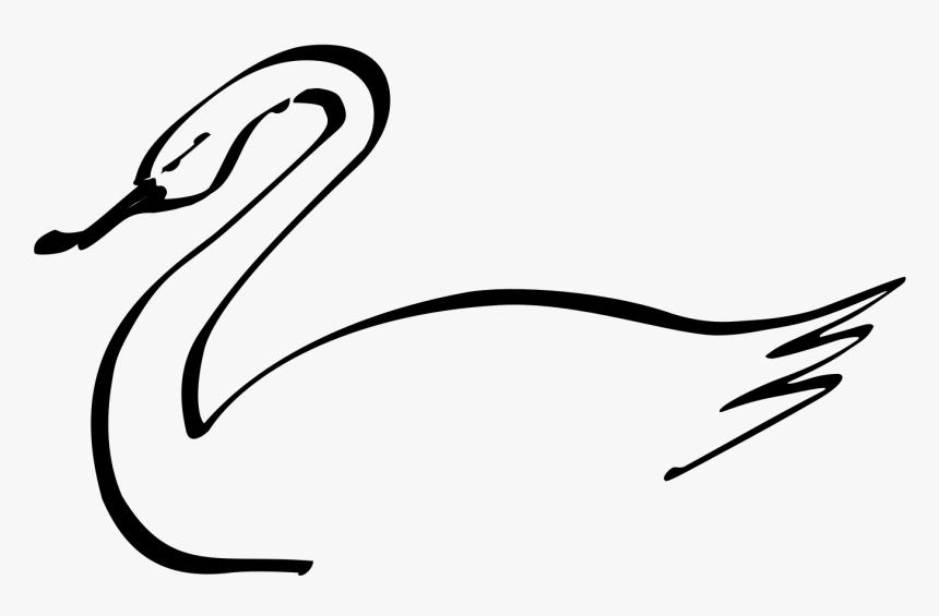 Simple Swan - Swan, HD Png Download