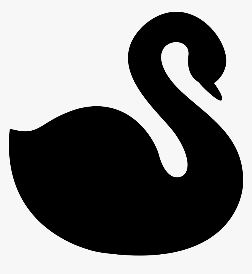 Swan Facing Right - Vector Swan Png, Transparent Png