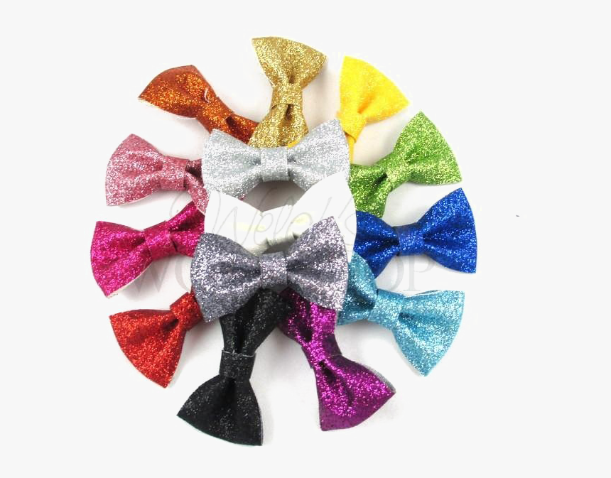 Glitter Bow Ribbon Png Image Background - Plush, Transparent Png