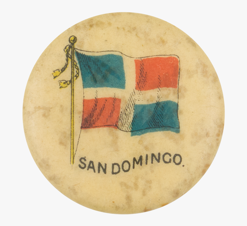 San Domingo Flag Advertising Button Museum - Emblem, HD Png Download