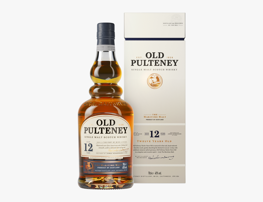 Old Pulteney 12 Years Old The Maritime Malt Detail - Old Pulteney 12 New Range, HD Png Download