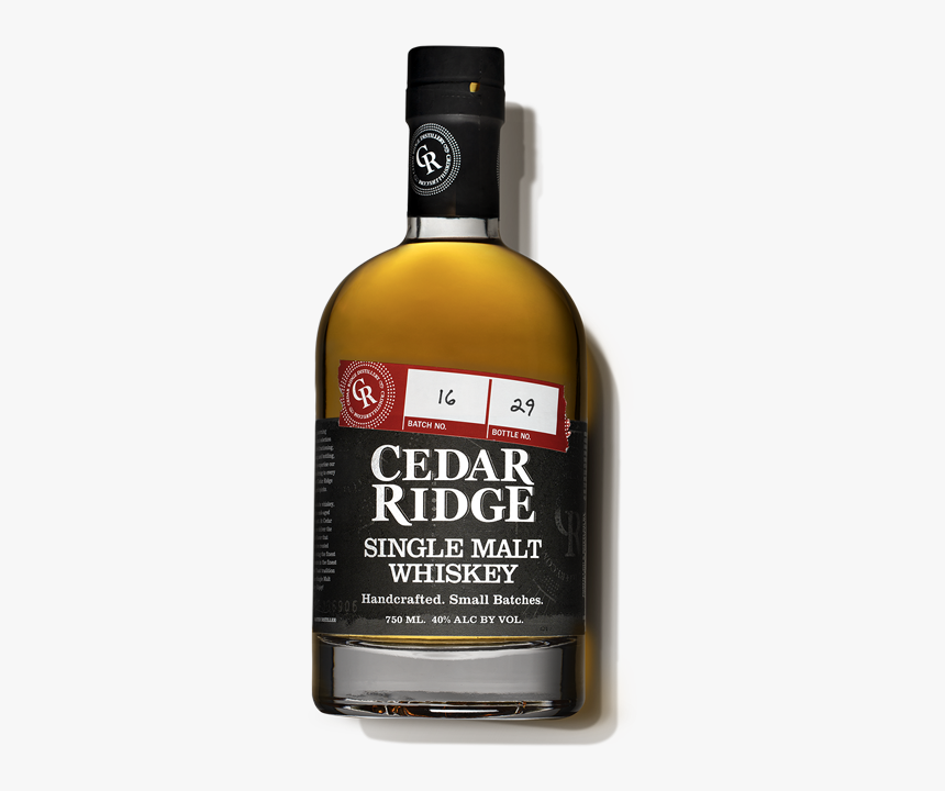 Cedar Ridge Single Malt - Glass Bottle, HD Png Download
