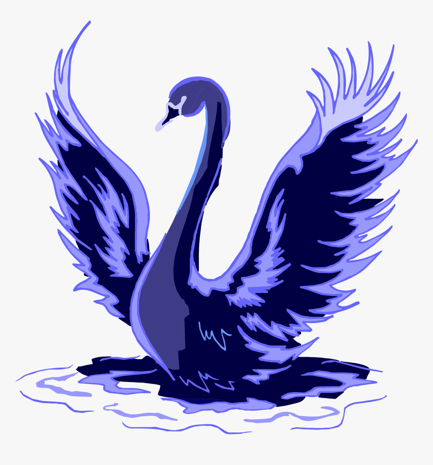Black Swan Trumpeter Swan Bird Clip Art - Swan Art Png, Transparent Png