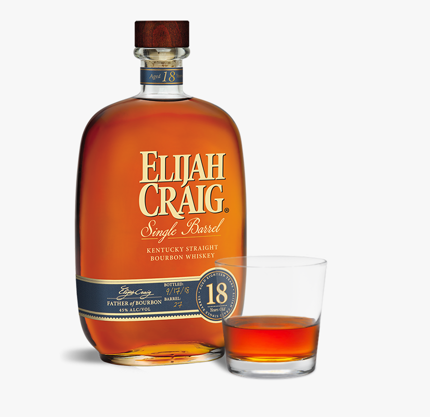 Elijah Craig Single Barrel 18 Year Old, HD Png Download
