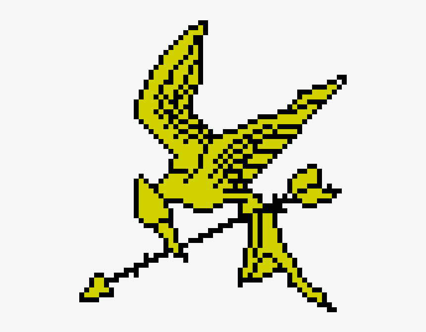 Pixel Art Mockingjay Pin, HD Png Download