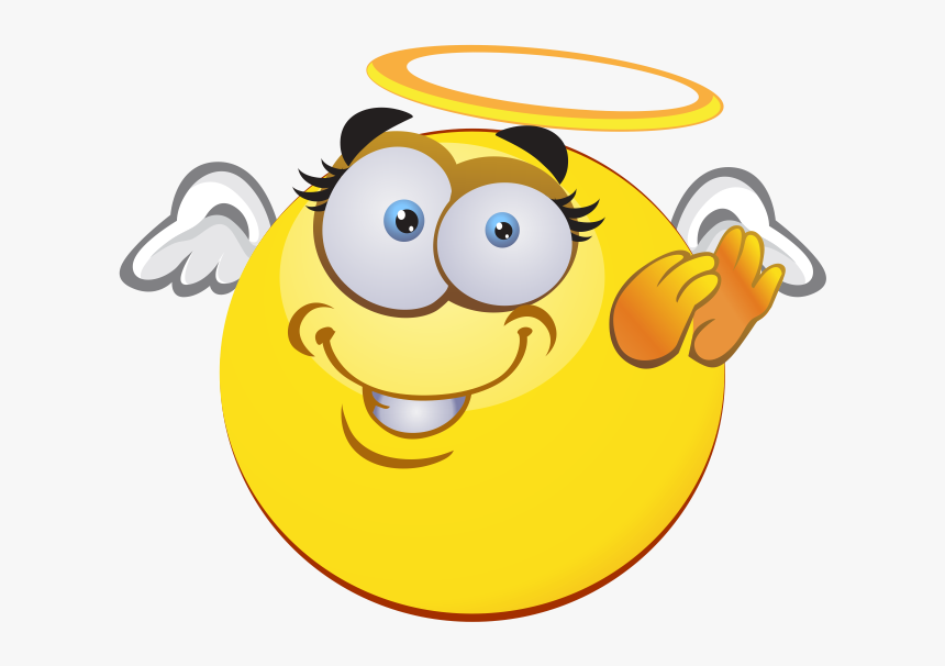 Angel Emoji 274 Decal - Smileys Engel, HD Png Download