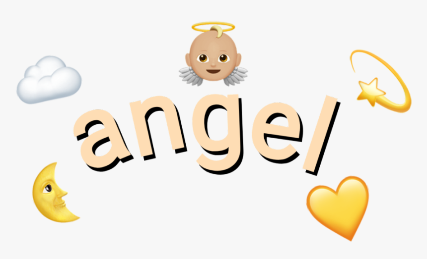 #angel #emoji #crown #tumblr - Angel Emoji Crown Png, Transparent Png