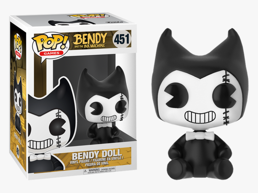 Funko Pop Games Bendy And The Ink Machine Bendy Doll - Bendy And The Ink Machine, HD Png Download