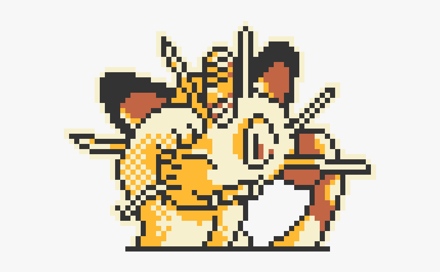 Meowth Pixel, HD Png Download
