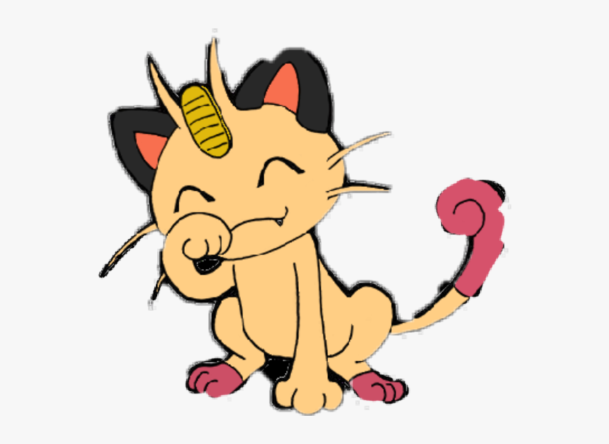 Meowth Transparent Pokemon Yellow - Meowth Sad Vector, HD Png Download