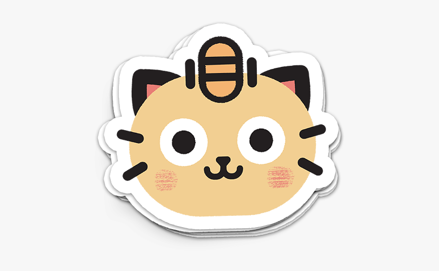 Image Of Meowth Sticker - Cartoon, HD Png Download
