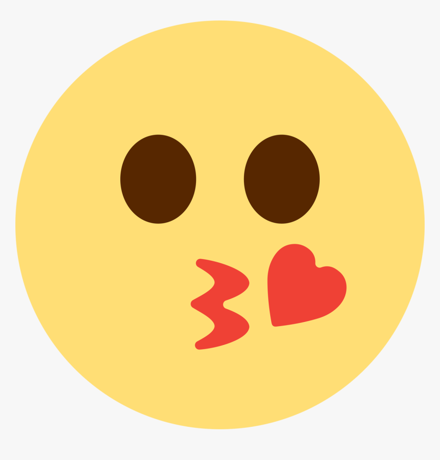 Kiss Emoji Svg Cut File - Circle, HD Png Download