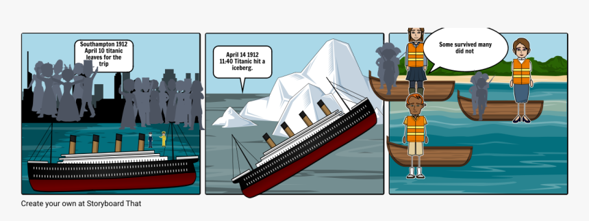 3 Story Board Of The Titanic, HD Png Download