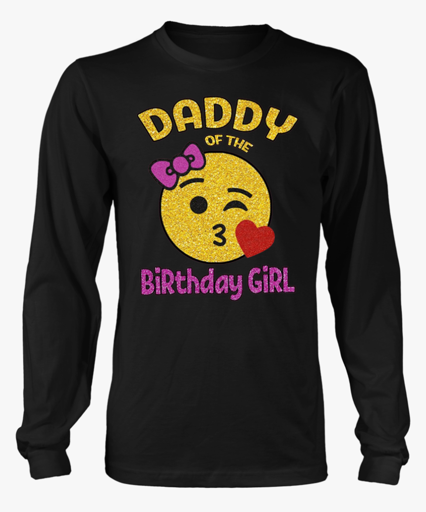 Daddy Of The Birthday Girl Emoji Pink Shirt Kiss Heart - Cartoon, HD Png Download