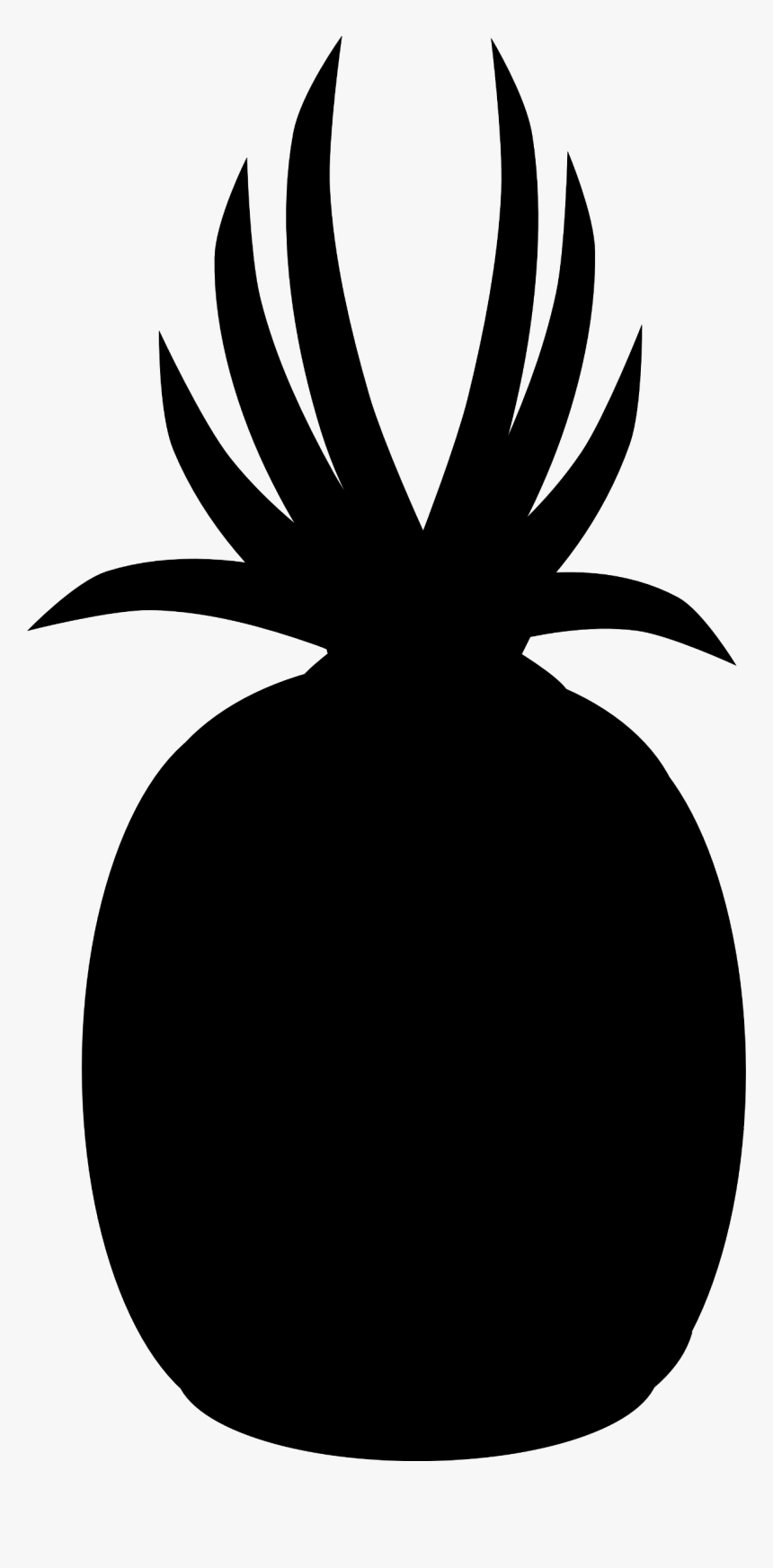 Pineapple - Silhouette - 水果 籃 剪影, HD Png Download