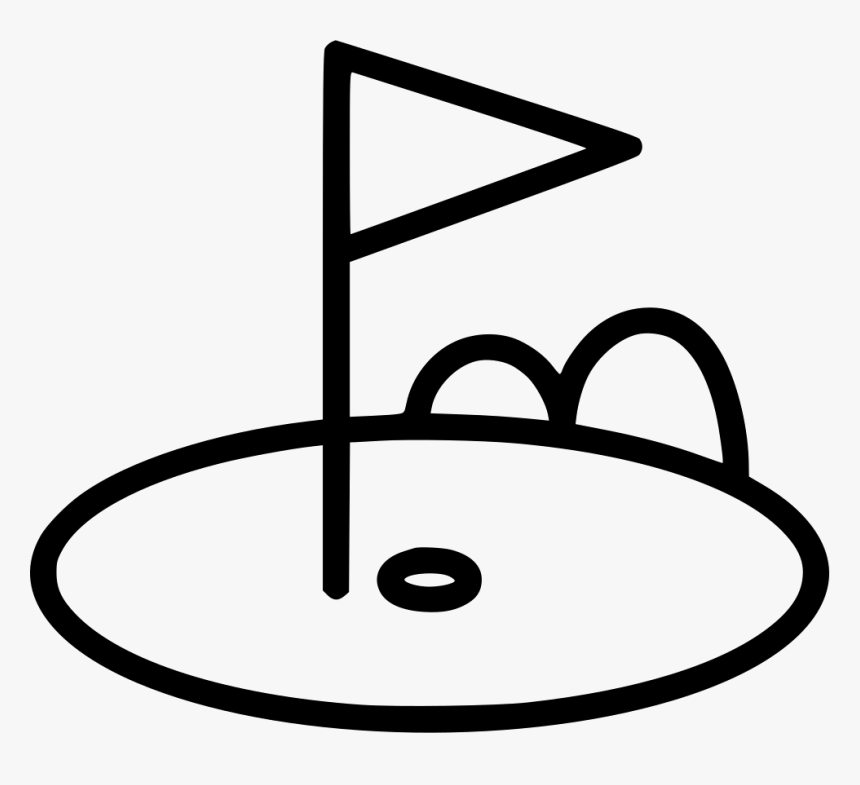 Golf Flag Lawn Grasspot Field Course Game Sport Competition - Circle, HD Png Download