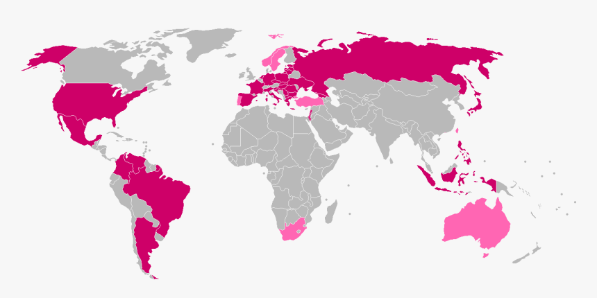 Playboy Magazine World Map New - Miss Universe Winners Map, HD Png Download