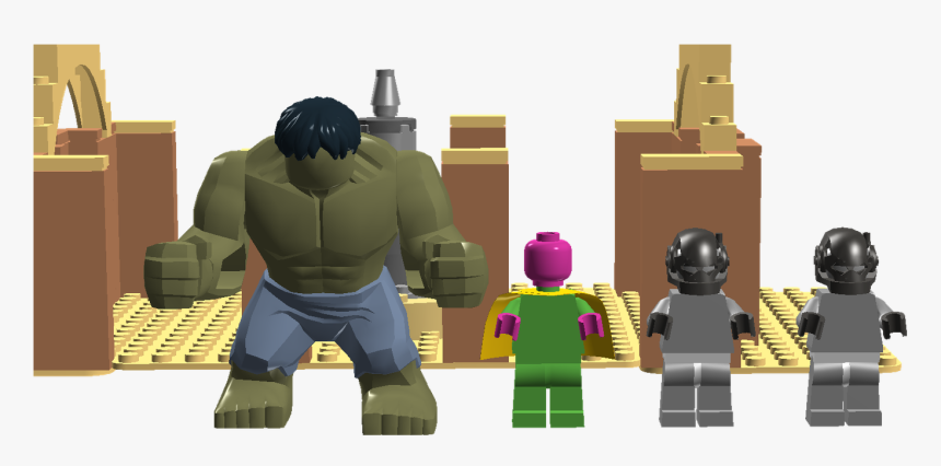 Age Of Ultron-vision And Hulk Vs Ultron - Cartoon, HD Png Download