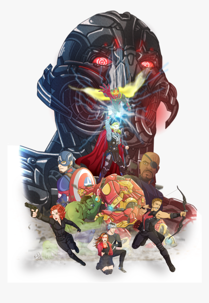 Download Ultron Fan Art Clipart Thor Loki Ultron Thor - Ultron Marvel Fan Art, HD Png Download