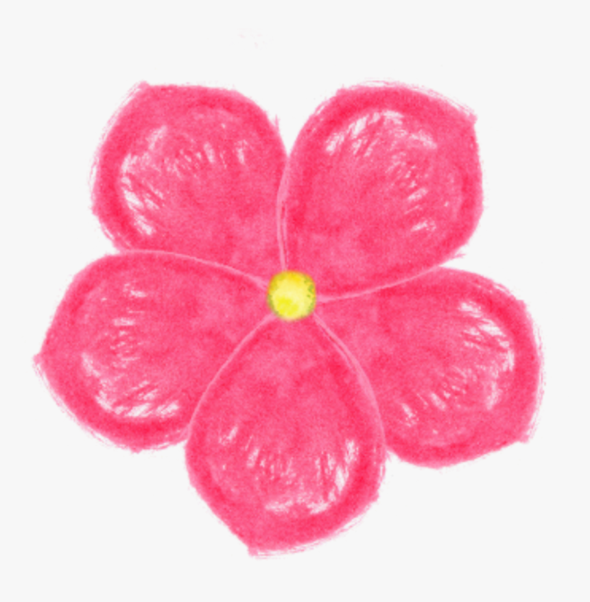Ftestickers Watercolor Flower Pink Pinkflowers , Png - Impatiens, Transparent Png