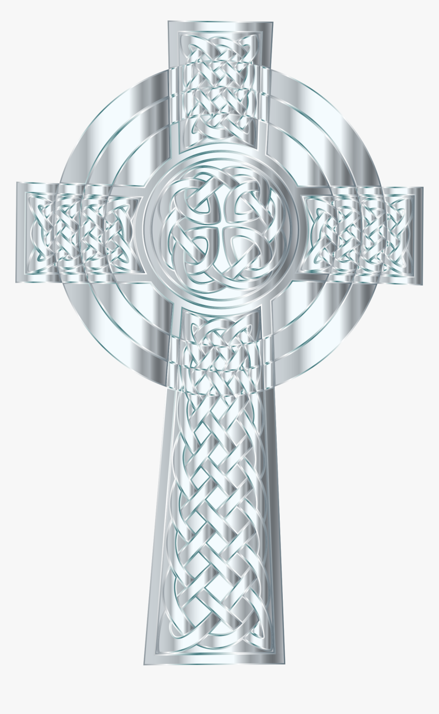 Silver Celtic Cross 3 Clip Arts - Cross Catholic Icon Transparent, HD Png Download