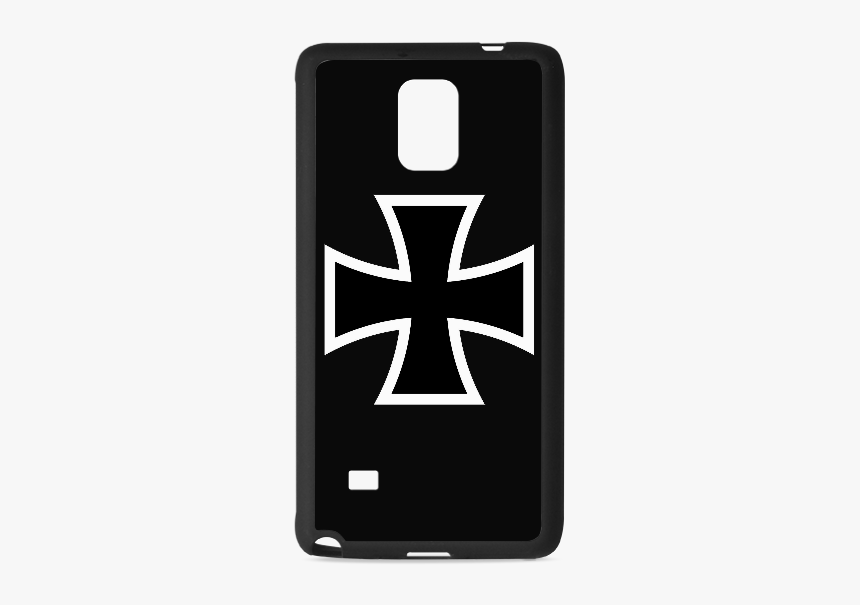 Iron Cross With White Design Custom Rubber Case For - Download Foto Custom Case Png, Transparent Png