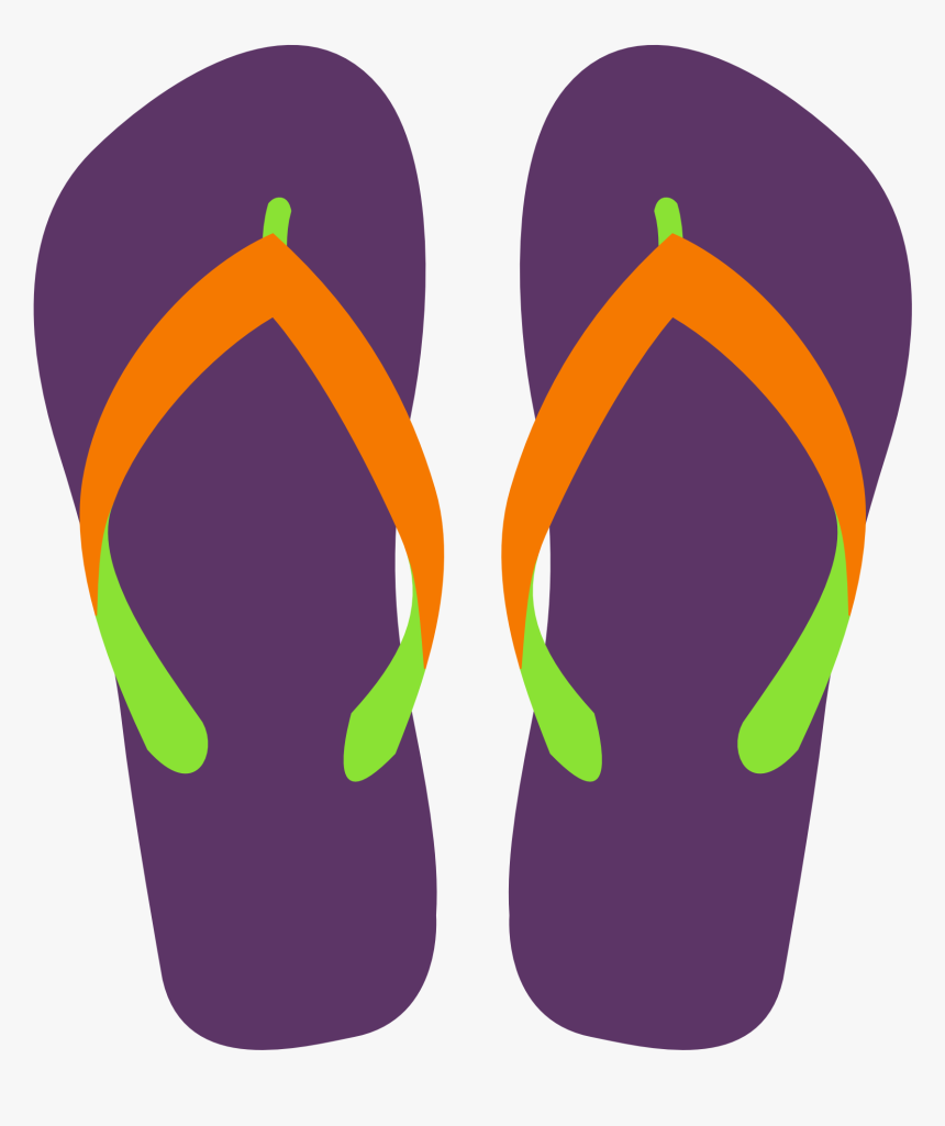 Net Clip Art Havaianas Flip Flops 4 Svg - Transparent Background Flip Flops Clip Art, HD Png Download