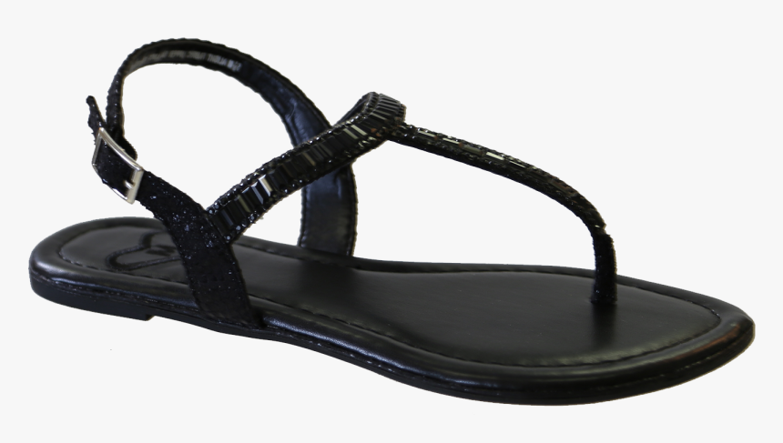 Flat Sandal Free Png Image - Thong Sandals Black, Transparent Png