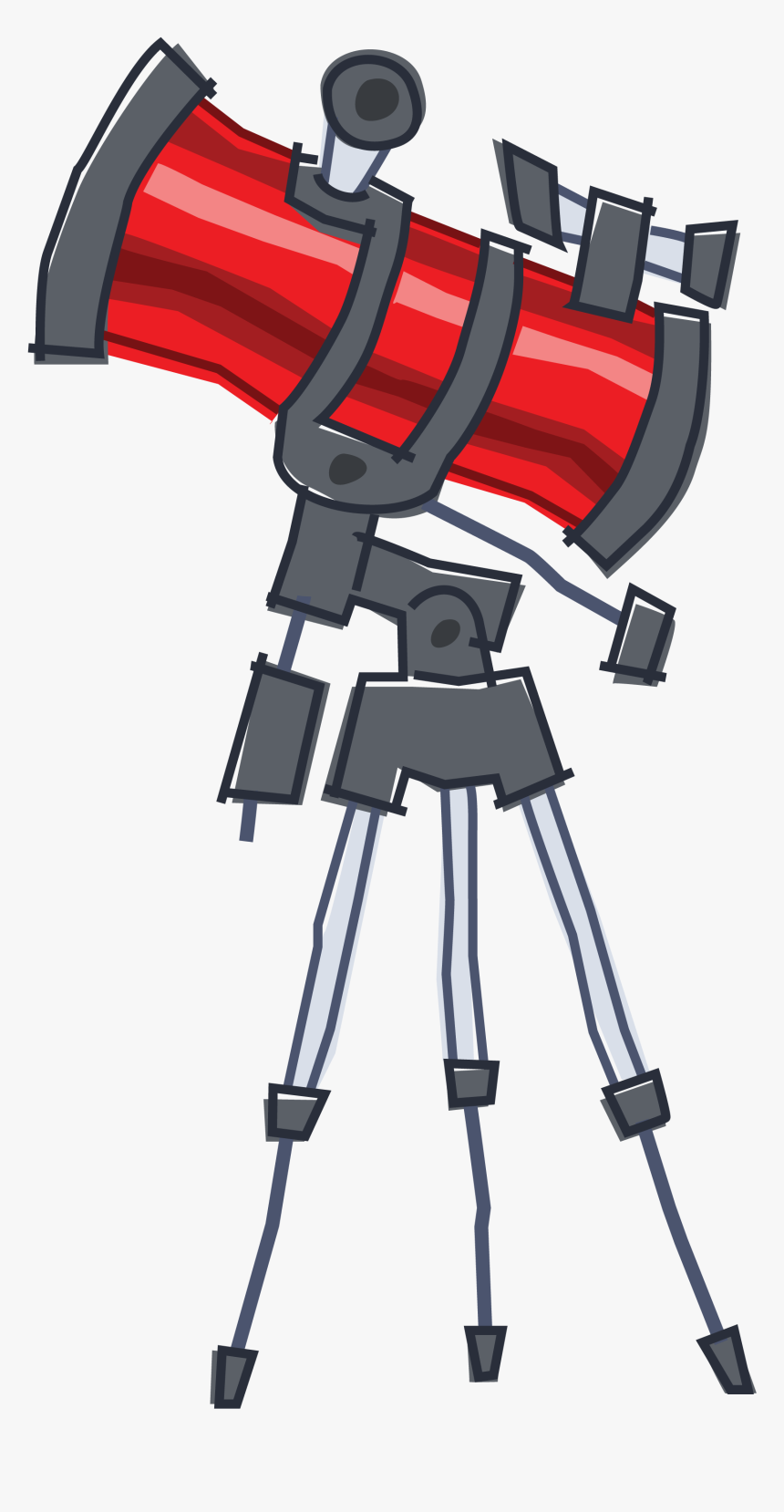 Red-telescope - Telescope - Clip Art, HD Png Download
