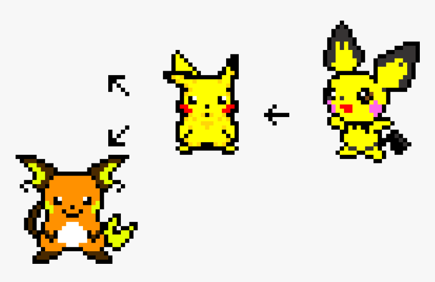 Pixel Art Pichu Evolution, HD Png Download