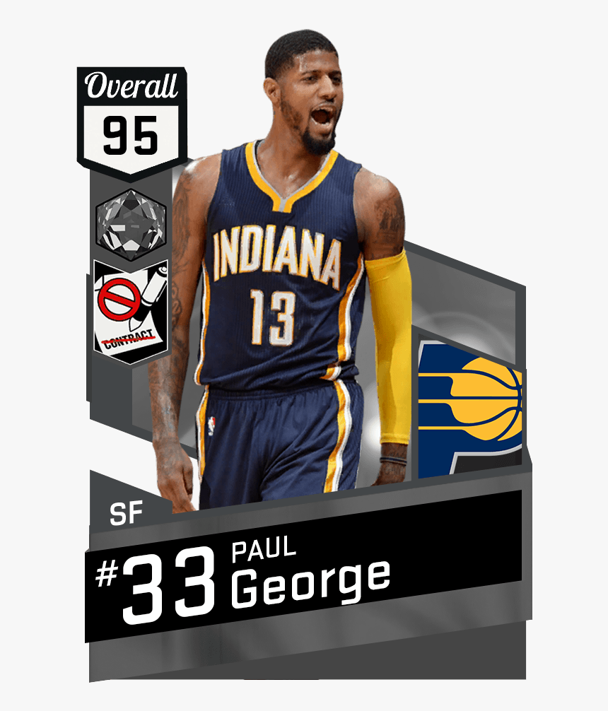 Nba 2k17 Paul George , Png Download - Nba 2k17 Larry Bird, Transparent Png